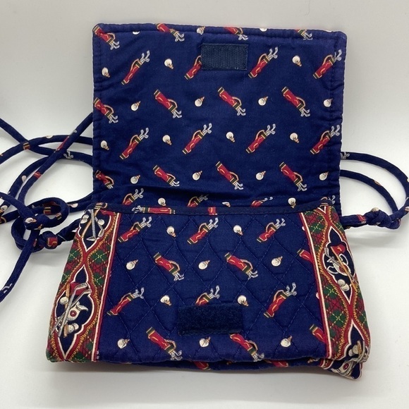 Vintage Vera Bradley Golf Navy Blue Crossbody Mini Bag Retired Pattern - Picture 5 of 11